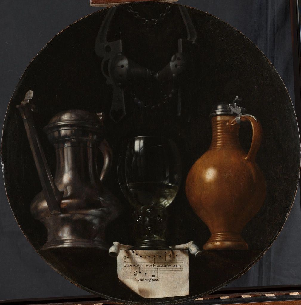 A detail of the interior finishes